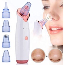 6 In 1 Ledli Şarjlı Vakumlu Yüz Temizleme Peeling Siyah Nokta  Cihaz