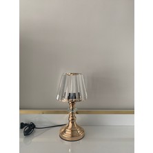 Adk Pietro ADK5230 Kristal Camlı Lüx Abajur Gold