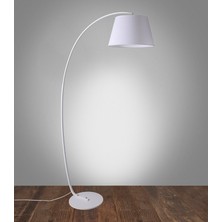 Riolight  Hareketli Kumaş Başlık Metal Lambader Köşe Lambası