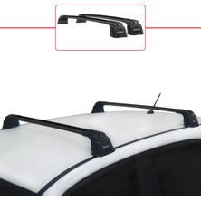 Turtle Peugeot Rifter 2019 ve Sonrası Turtle Air-3 Ara Atkı Tavan Barı Siyah