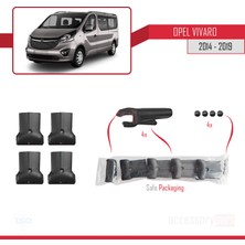 OMAY Opel Vivaro 2014-2019 Arası Fly Model Ara Atkı Tavan Barı Siyah