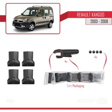 OMAY Renault Kangoo 2003-2008 Arası Fly Model Ara Atkı Tavan Barı Siyah