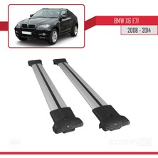 OMAY Bmw X6 2008-2014 Arası Fly Model Ara Atkı Tavan Barı Gri