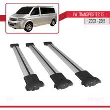 OMAY Volkswagen (T5) 2003-2015 Arası Fly Model Ara Atkı Tavan Barı Gri 3 Adet Bar