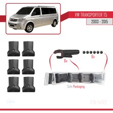 OMAY Volkswagen (T5) 2003-2015 Arası Fly Model Ara Atkı Tavan Barı Gri 3 Adet Bar