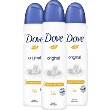 Dove Kadın Sprey Deodorant Original 150 Ml X3