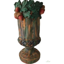 Veranın Fırçası Palamut Figürlü Kupa Vazo