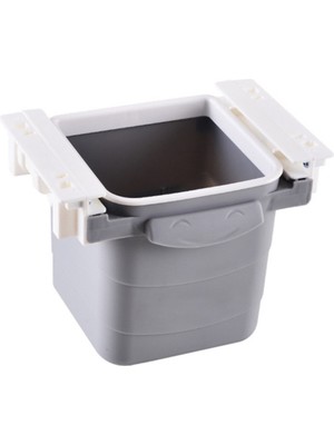 Mini Masa Çöp Kovası Plastik Tezgah Altı Geri Çekilebilir Yapışkanlı Görünmez Bölme Pratik-