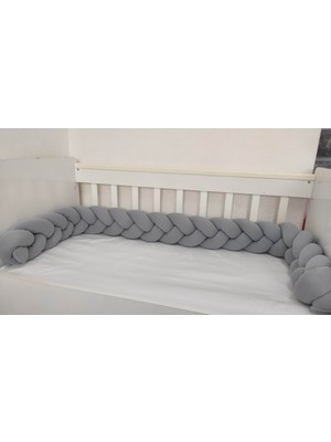 Meleğin Işıklı Topları 420 cm 3'lü Örgü Koruma /80X130 Anne Yanı Park Beşik - Yatak Koruyucu