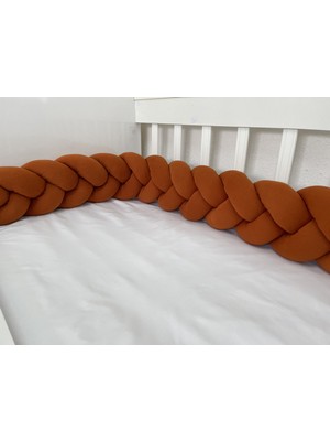 Meleğin Işıklı Topları 420 cm 3'lü Örgü Koruma /80X130 Anne Yanı Park Beşik - Yatak Koruyucu