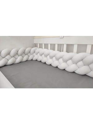 Meleğin Işıklı Topları 400 cm 4'lü Örgü Koruma /70X130 Anne Yanı Park Beşik - Yatak Koruyucu