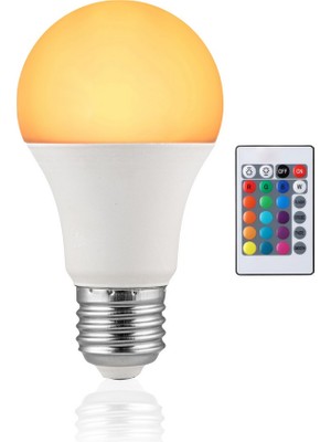 LED Rgb Kumandalı Ampul Beyaz 8,5W