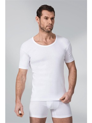 Namaldı 3'lü Paket 113 Ribana Erkek Fanila Beyaz