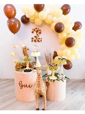 Best Parti Karamel-Ten Pastel Renk Balon Zinciri 70 Adet+5 mt Balon Zinciri
