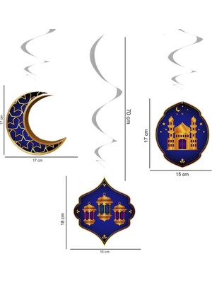 Masho Trend Mavi Hoş Geldin Ramazan Banner + Peri LED - Bayram Banner - Kaligrafi Hoş Geldin Ramazan