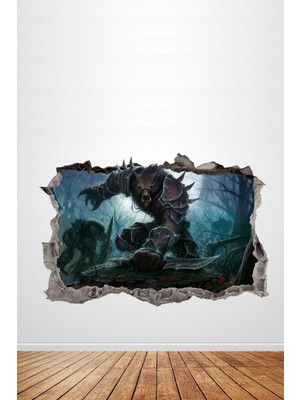 Werewolf 3D Duvar Sticker