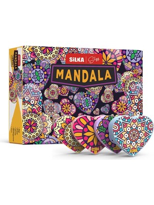 Kırtasiyeji Kalp Desenli Silgi Silka Mandala 2 Adet