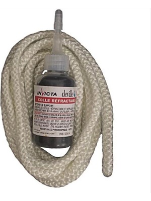 Invicta Ithal Kaliteli Fitil + Yapıştırıcı 2'li Set Şömine Soba