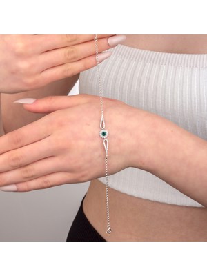 Miavi Silver 925 Ayar Gümüş Doç Zincirli Kutup Yıldızı Bileklik