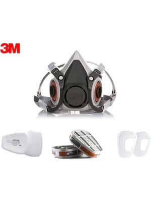 3m 6200 Yarım Yüz Maskesi + 3m 6057 Abe Filtre + 3m 5935 P3 Filtre +K501 Kapak