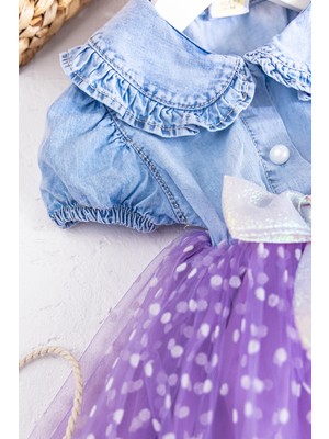 Babymod Puantiyeli Tüllü Yazlık Kız Bebek Elbise