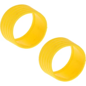 2 Parça Badminton Tenis Raket Kolu Düzeltme Halka Koruyucu Bandı Overgrip Sarı