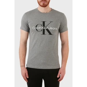 Calvin Klein Erkek Core Monogram Slim Gri T-Shirt