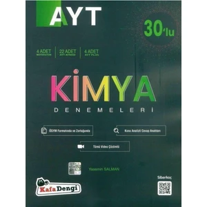 Kafa Dengi Yayınları AYT Kimya 30'lu Deneme