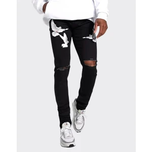 Premium Stacked Dove Erkek Skinny Kot Pantolon