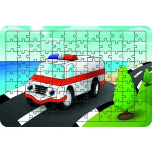 Güven Serigrafi Ambulans 108 Parça Ahşap Çocuk Puzzle Yapboz