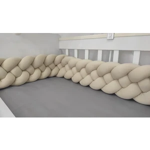 Meleğin Işıklı Topları 190 cm 4'lü Örgü Koruma / Beşik - Yatak Koruyucu