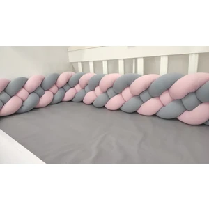 Meleğin Işıklı Topları 240 cm 4'lü Örgü Koruma /50X90 Sepet Beşik - Yatak Koruyucu