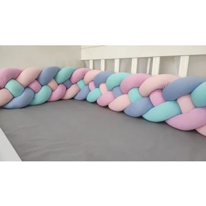 Meleğin Işıklı Topları 360 cm 4'lü Örgü Koruma /60X120 Anne Yanı Park Beşik - Yatak Koruyucu