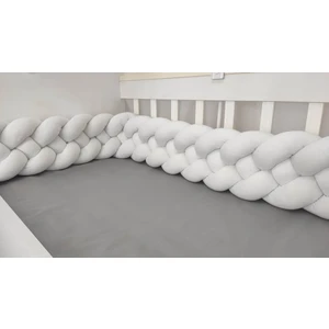 Meleğin Işıklı Topları 380 cm 4'lü Örgü Koruma /70X120 Anne Yanı Park Beşik - Yatak Koruyucu
