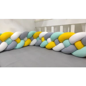 Meleğin Işıklı Topları 640 cm 4'lü Örgü Koruma /120X200 Montessori Yatak Koruyucu