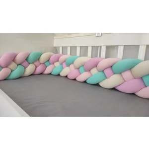 Meleğin Işıklı Topları 500 cm 4'lü Örgü Koruma /90X190 Montessori Yatak Koruyucu