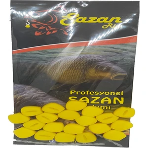 Sr Sazanrig 10 mm Medium Yüzen Silikon Sarı Mısır Yapay Yem ( 20 Adet)