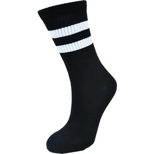 Kadın Siyah Renkli Beyaz Çizgili Soket Tenis Çorabı