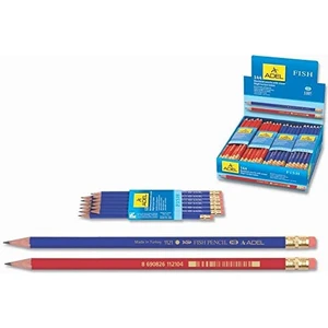 Fish Pencil Kurşun Kalem Silgili 144 Adet