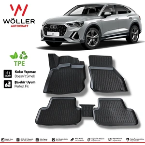 Audi Q3 Paspas 2021 Sonrası 3D Havuzlu Wöller Paspas