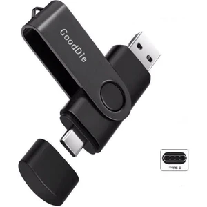 32 GB USB 2.0 Cep Telefonu ve Bilgisayar Için Çift Kullanımlı U Disk - Siyah (Yurt Dışından)