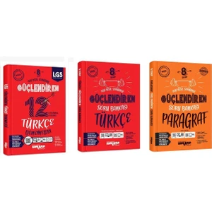 Ankara Yayıncılık 8.Sınıf  LGS 12'li Türkçe Güçlendiren Deneme - Güçlendiren Soru Bankası Türkçe - Paragraf