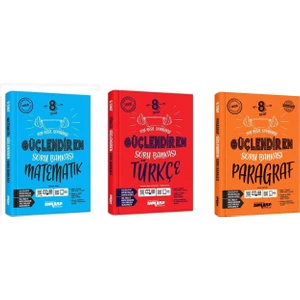 Ankara Yayıncılık 8.Sınıf  Güçlendiren Soru Bankası Matematik-Türkçe - Paragraf