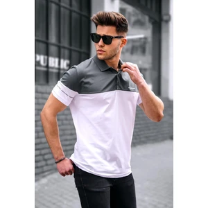 Erkek Basic Beyaz Polo Yaka Erkek Tişört