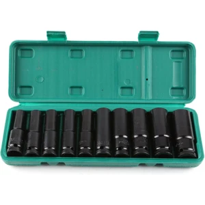 Hırdavat Garajı 10 Parça 1/2 Havalı Uzun Darbeli Lokma Takımı