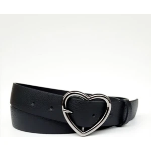 Kalp Tokalı Kadın Siyah Kemer KALP14
