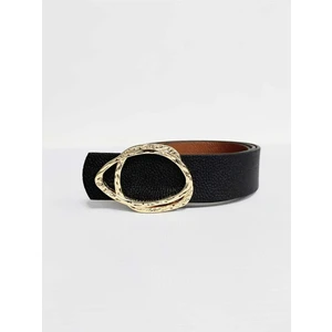 Kadın Gold Tokalı Siyah Kemer BRN11