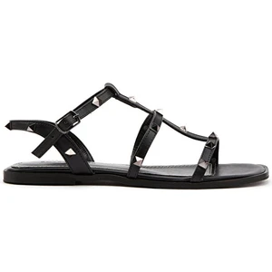 Sole Sisters Joyce Düz Sandalet - Siyah