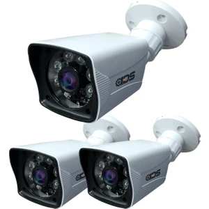5 mp Lensli 1080P Full HD Ahd Güvenlik Kamerası Kamera Sistemleri Için Gece Görüşlü Su Geçirmez 3 Adet