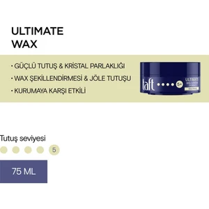 Ultimate Güçlü Tutuş ve Kristal Parlaklık Sağlayan Wax 75 ML